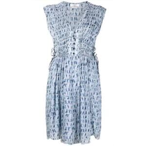 Isabel Marant Étoile Segun Tie-Waist Mini Dress Women's European 8